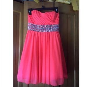 Strapless Homecoming Dress